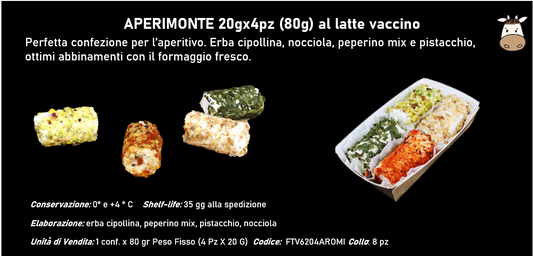 APERIMONTE 20gx4pz (80g) al latte vaccino