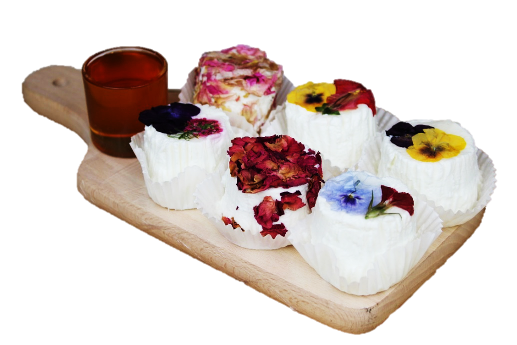 CAPRA E FIORI 1 conf. x 100g Peso Fisso (1 Pz X 100G) - 1 conf. x 130g Peso Fisso (2 Pz X 65 G) - 1 conf. 250g Peso Fisso (4 Pz X 65 G)