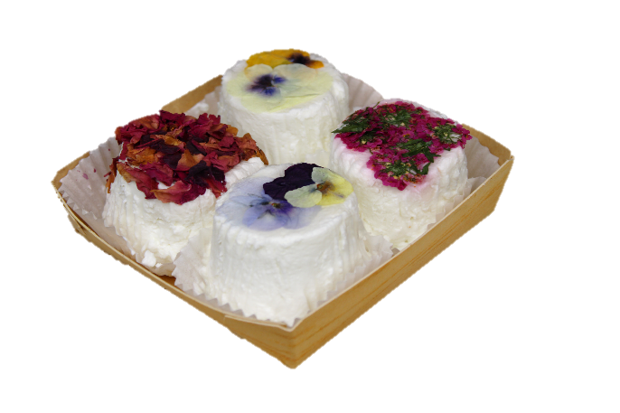 CAPRA E FIORI 1 conf. x 100g Peso Fisso (1 Pz X 100G) - 1 conf. x 130g Peso Fisso (2 Pz X 65 G) - 1 conf. 250g Peso Fisso (4 Pz X 65 G)