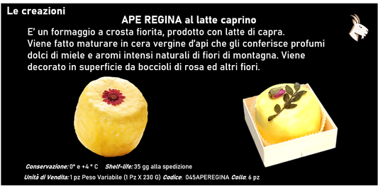 APE REGINA al latte caprino