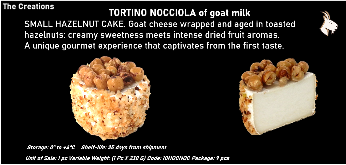 TORTINO NOCCIOLA al latte caprino