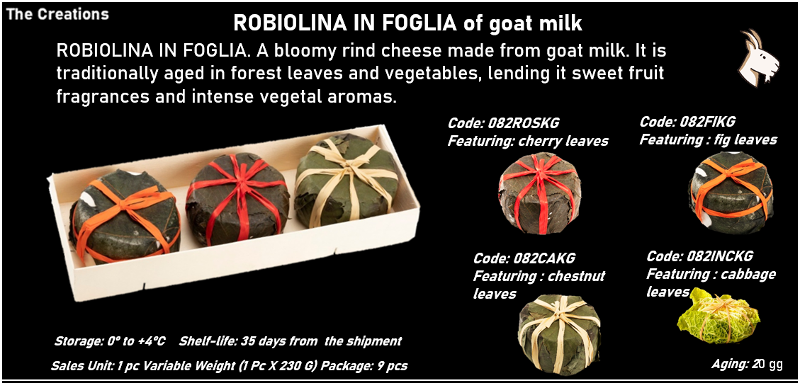 ROBIOLINA IN FOGLIA al latte caprino