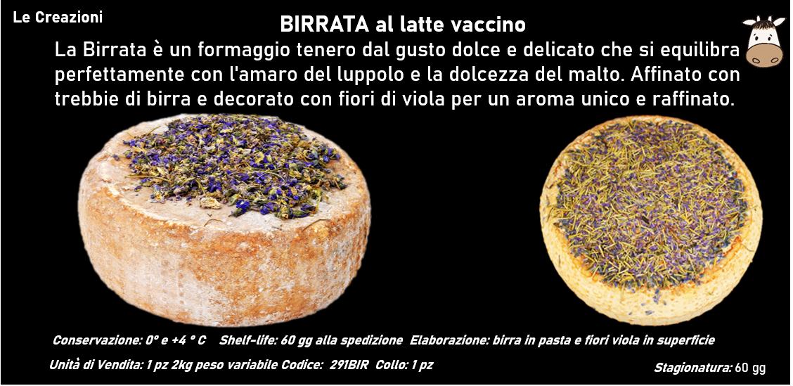 BIRRATA al latte vaccino