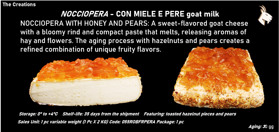 NOCCIOPERA - CON MIELE E PERE al latte caprino