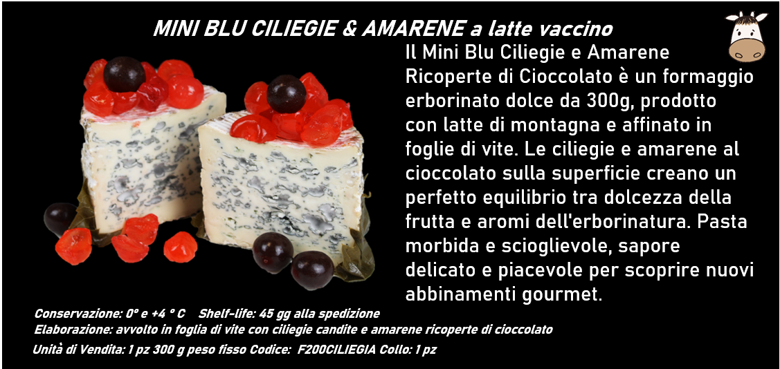 MINI BLU CILIEGIE & AMARENE a latte vaccino