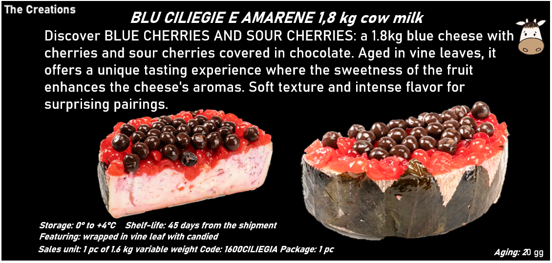 BLU CILIEGIE E AMARENE 1,8 kg al latte vaccino