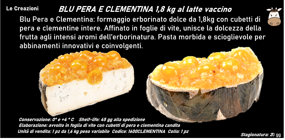 BLU PERA E CLEMENTINA 1,8 kg al latte vaccino
