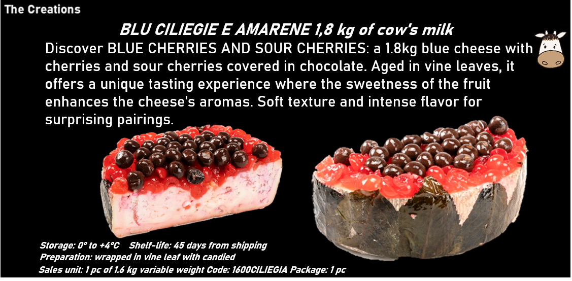 BLU CILIEGIE E AMARENE 1,8 kg al latte vaccino