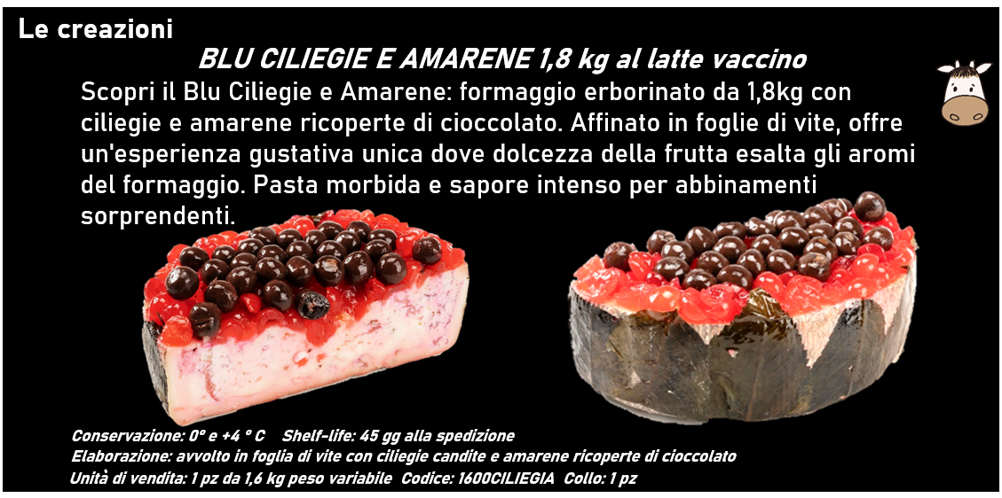 BLU CILIEGIE E AMARENE 1,8 kg al latte vaccino