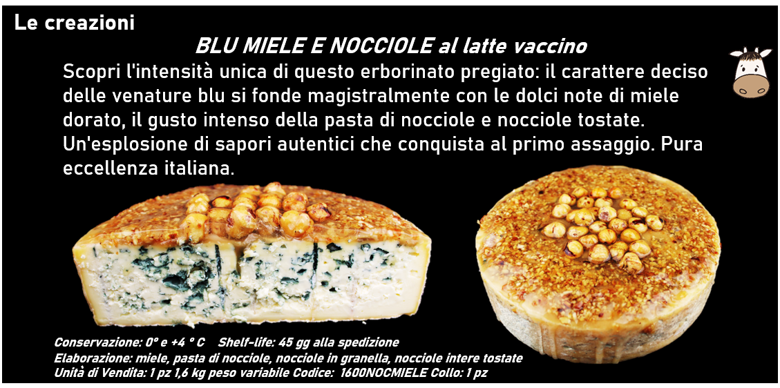 BLU MIELE E NOCCIOLE al latte vaccino