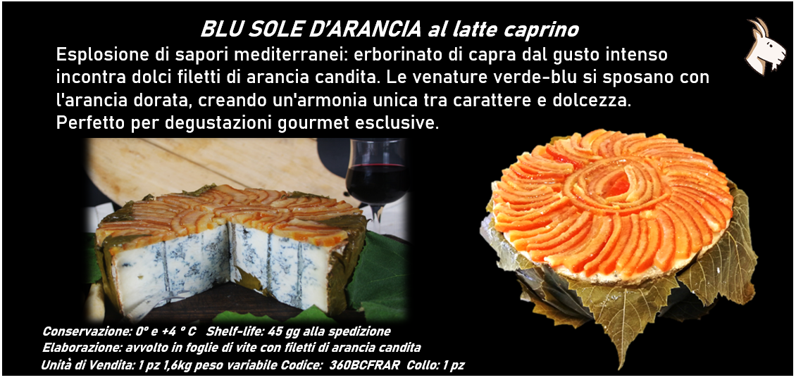 BLU SOLE D’ARANCIA al latte caprino