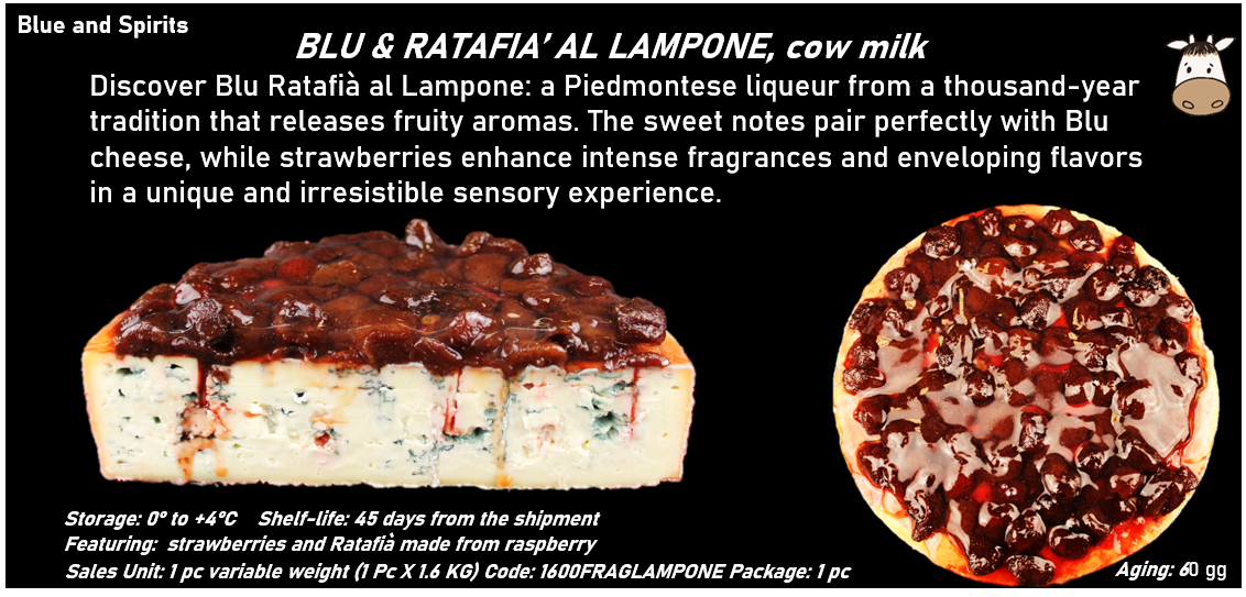 BLU & RATAFIA’ AL LAMPONE al latte vaccino