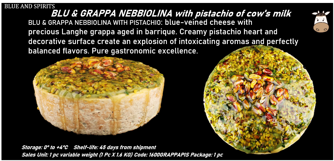 BLU & GRAPPA NEBBIOLINA con pistacchio al latte vaccino