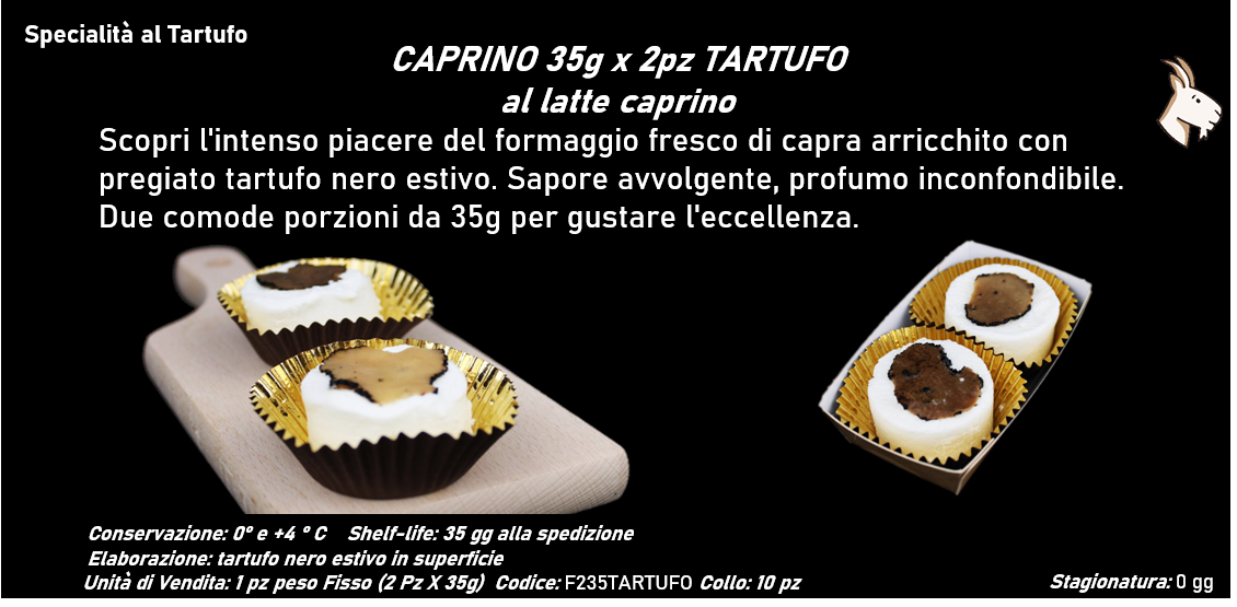 CAPRINO 35g x 2pz TARTUFO al latte caprino