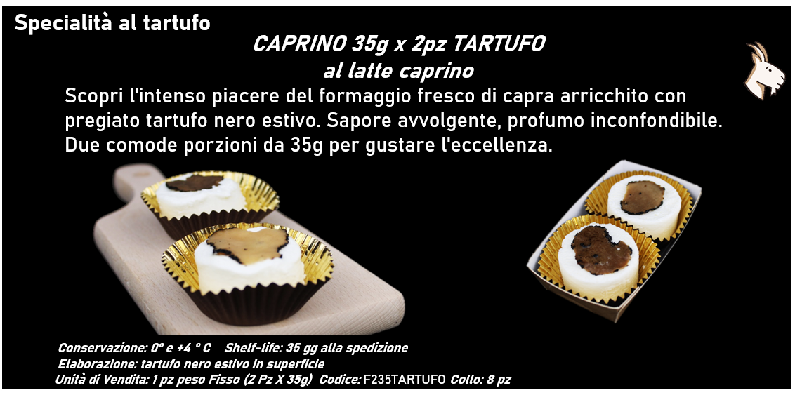CAPRINO 35g x 2pz TARTUFO al latte caprino