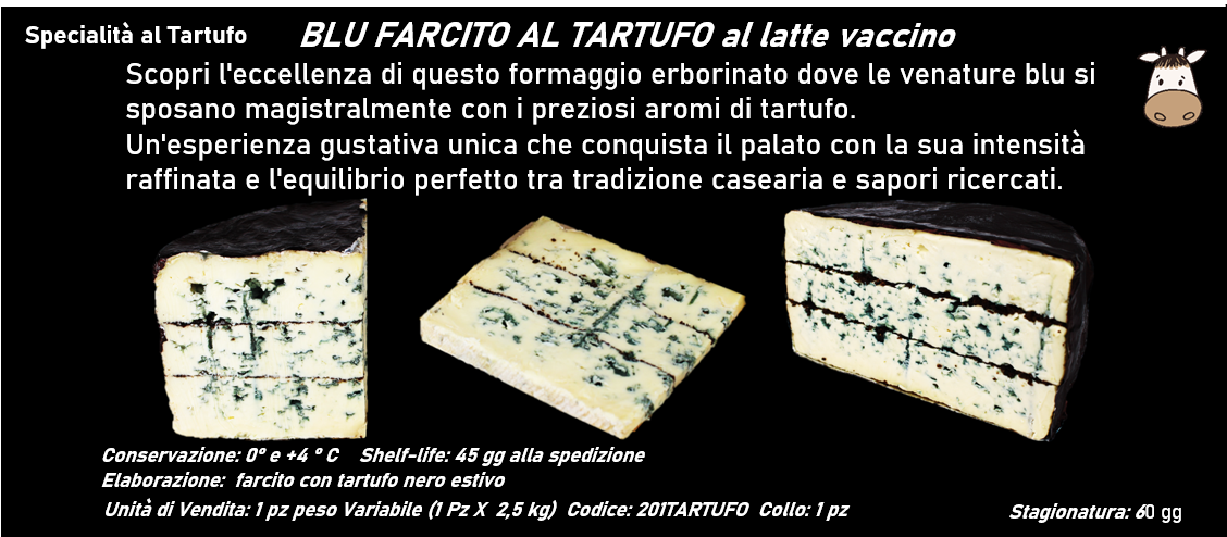 BLU FARCITO AL TARTUFO al latte vaccino