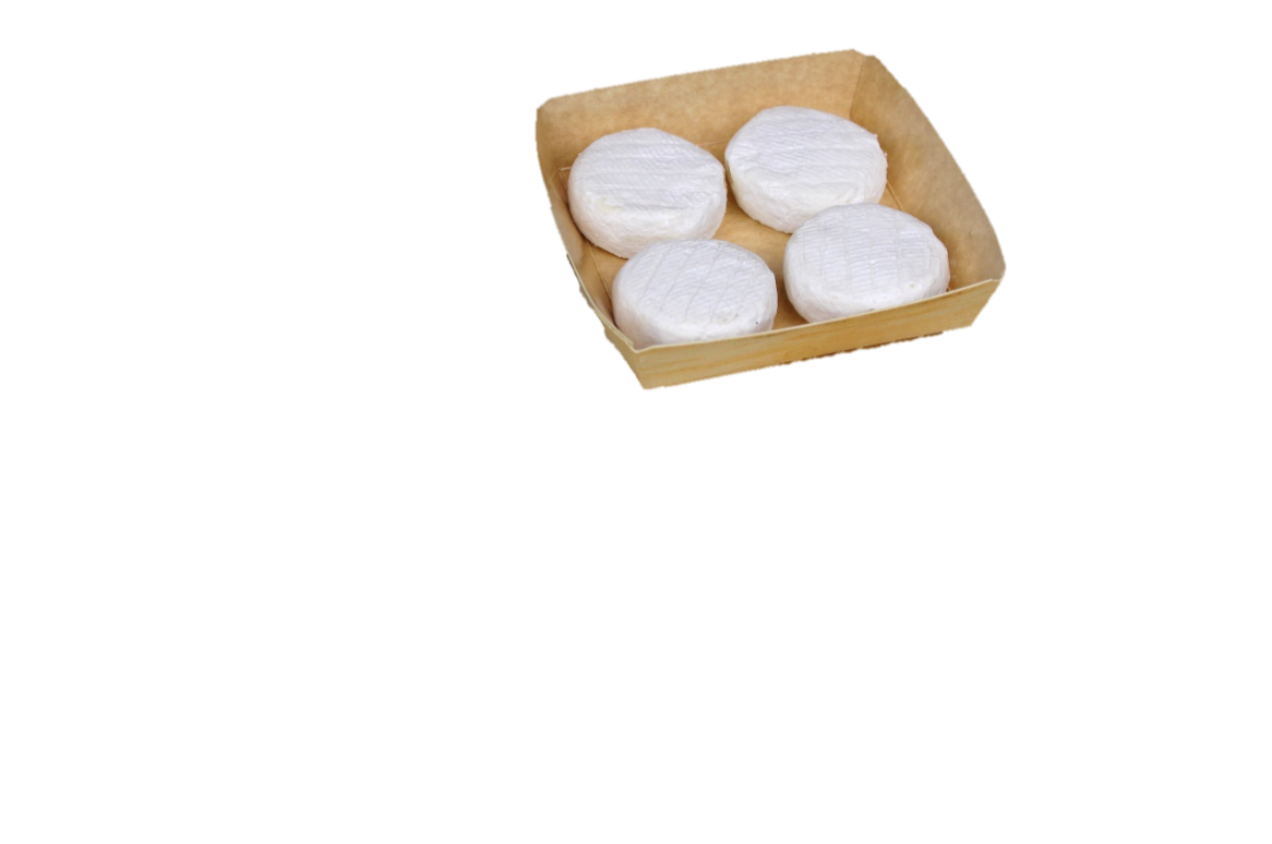 MINI CAMEMBERT 30g x 4pz al latte vaccino 120g peso fisso - naturale - carbone vegetale - tartufo - aglio orsino. -
