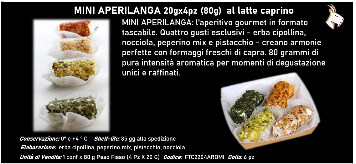 MINI APERILANGA 20gx4pz (80g)  al latte caprino