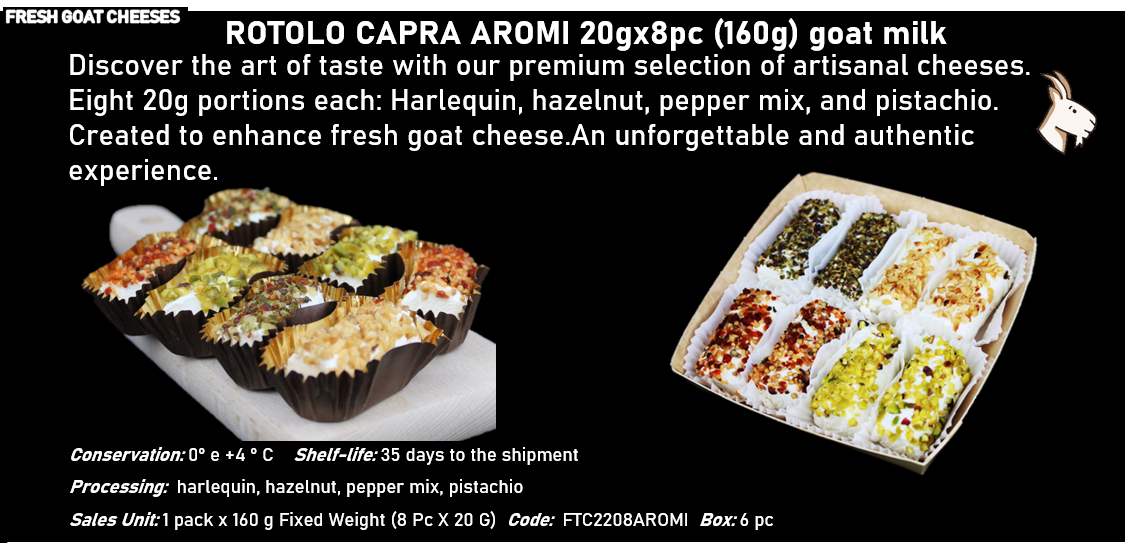ROTOLO CAPRA AROMI 20gx8pz (160g)  al latte caprino