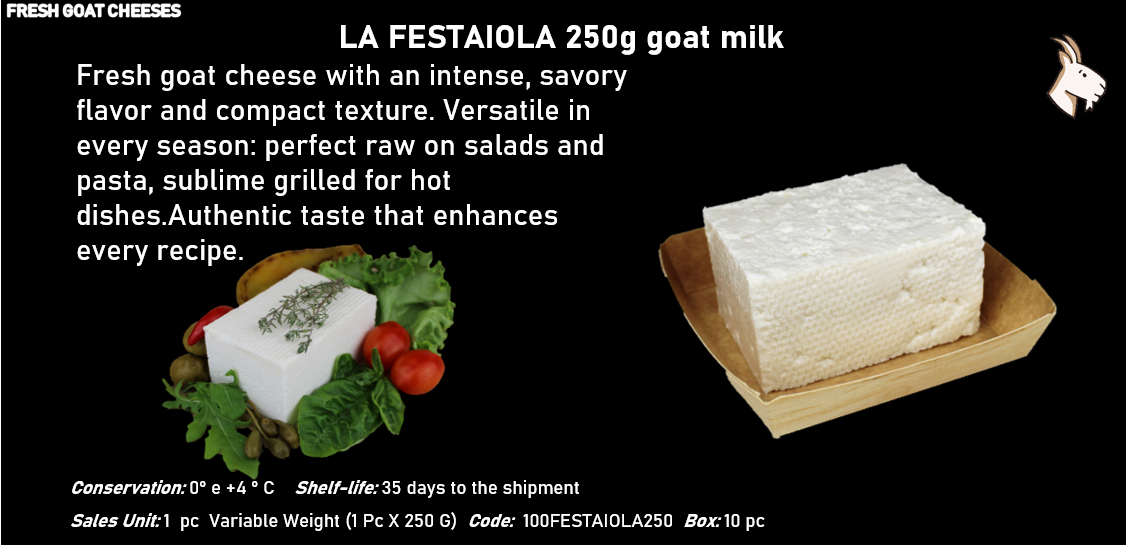 LA FESTAIOLA 250g al latte caprino