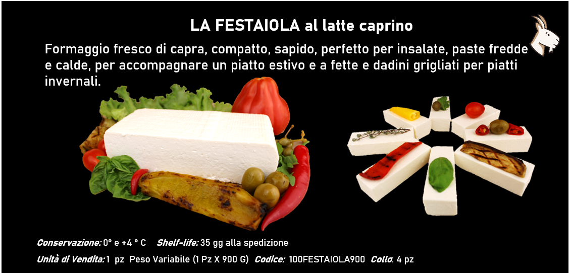 LA FESTAIOLA 900g al latte caprino