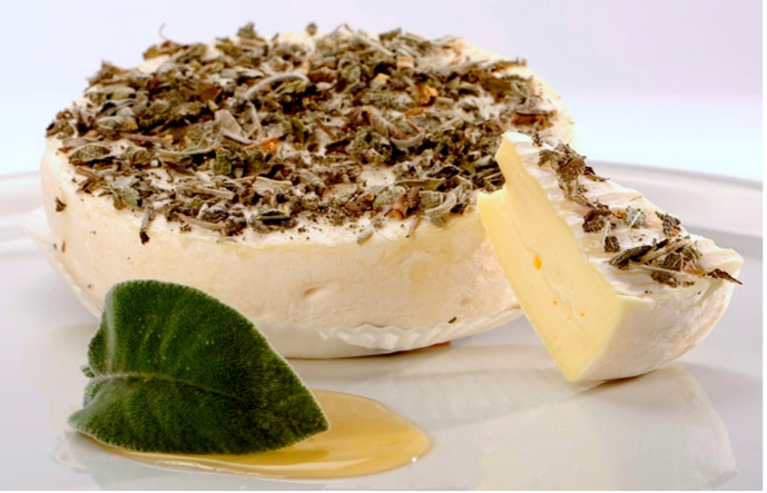 MADDALENA CON FOGLIE DI SALVIA al latte vaccino 250g peso medio