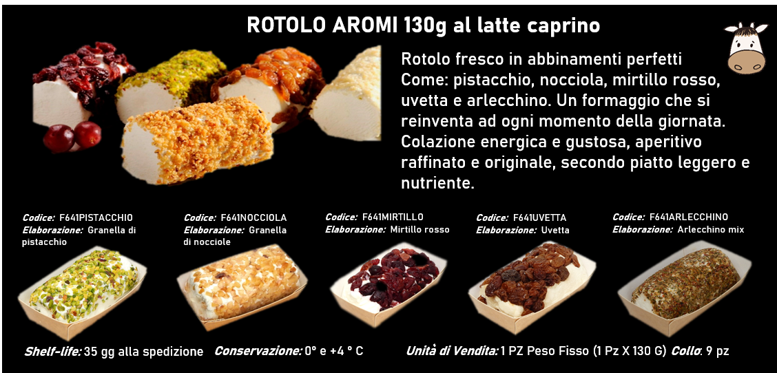 ROTOLO AROMI 130g al latte vaccino
