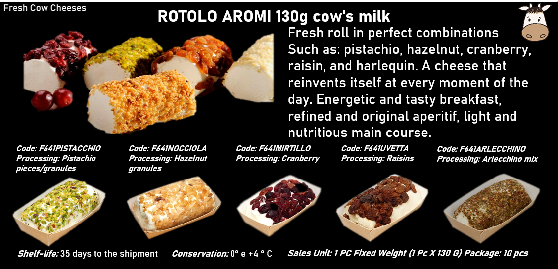 ROTOLO AROMI 130g al latte vaccino