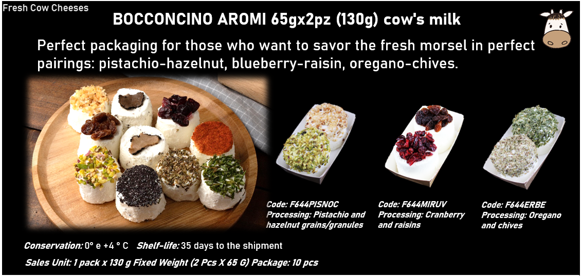 BOCCONCINO AROMI 65gx2pz (130g) al latte vaccino