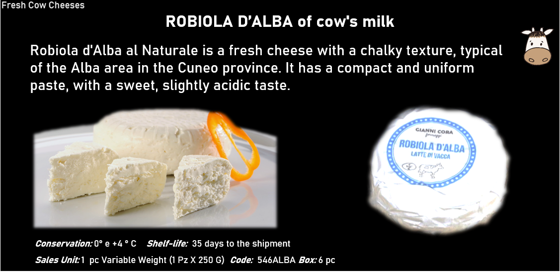 ROBIOLA D’ALBA al latte vaccino