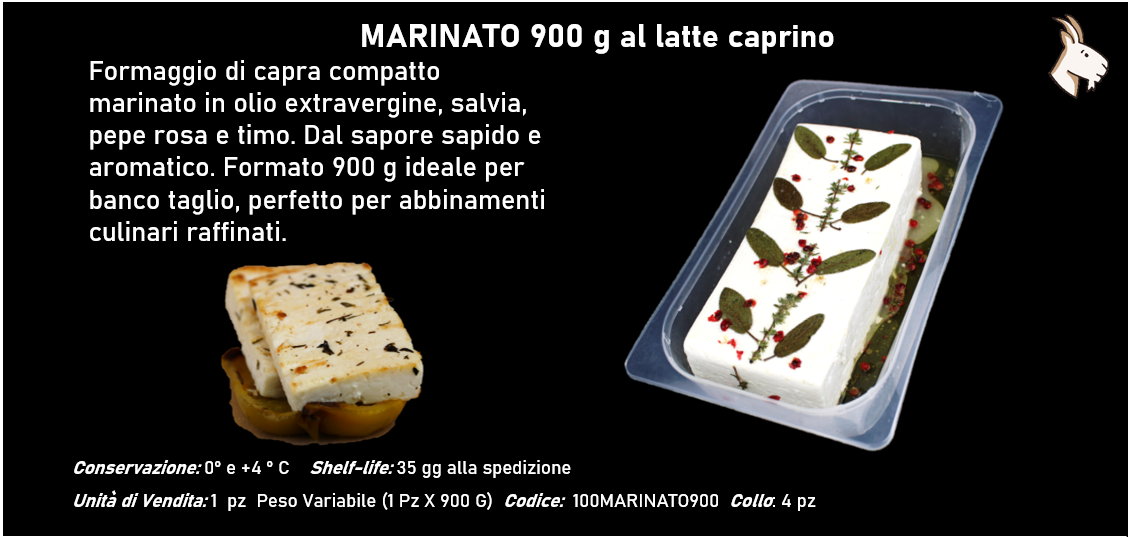 MARINATO 900 g al latte caprino