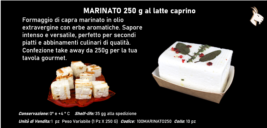 MARINATO 250 g al latte caprino