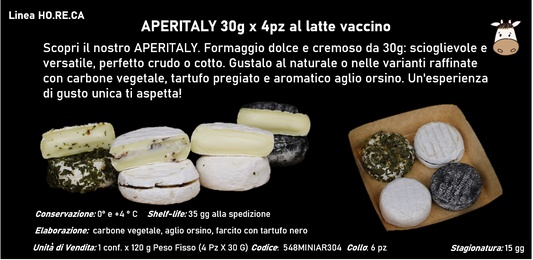 APERITALY 4PZx30G al latte vaccino 120g a peso fisso