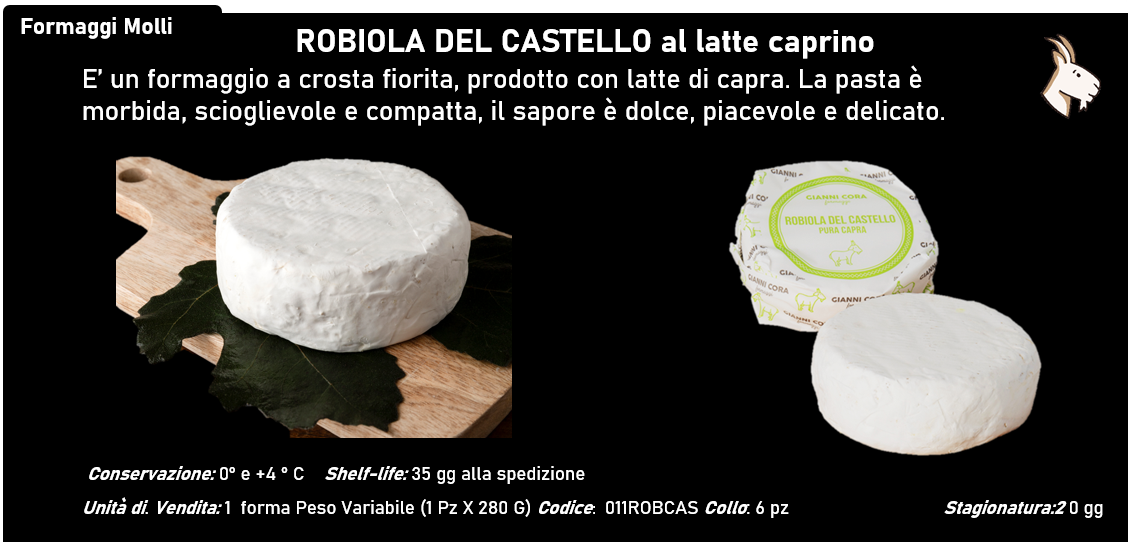ROBIOLA DEL CASTELLO al latte caprino