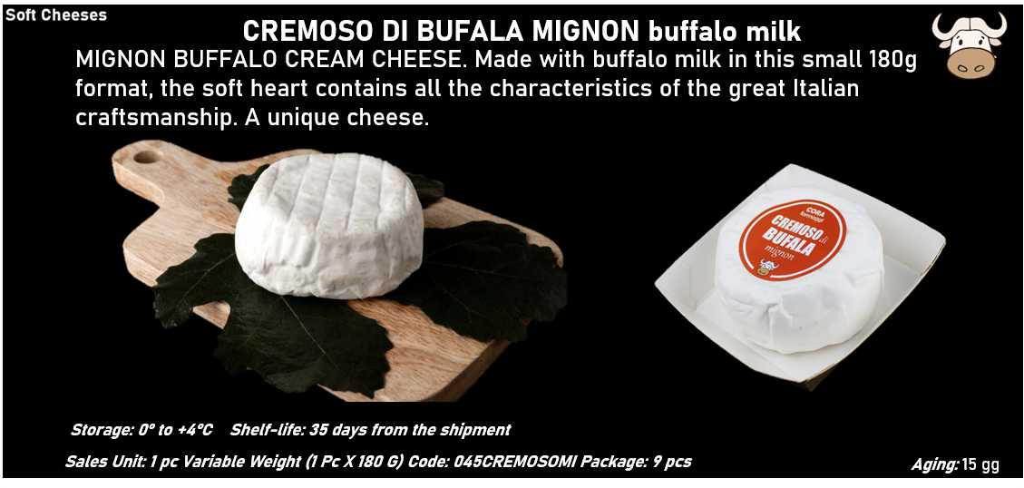 CREMOSO DI BUFALA MIGNON al latte di bufala