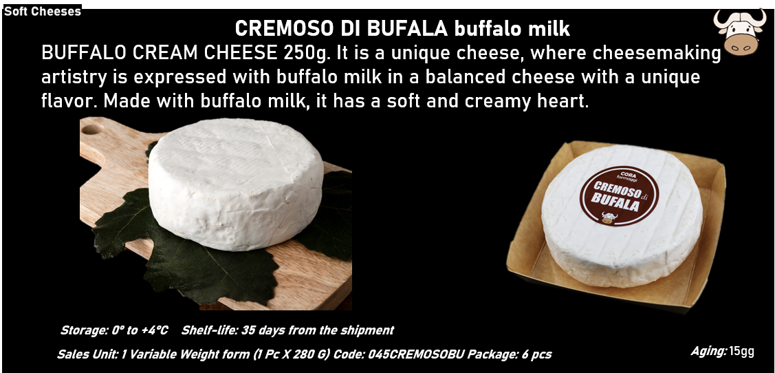 CREMOSO DI BUFALA al latte di bufala