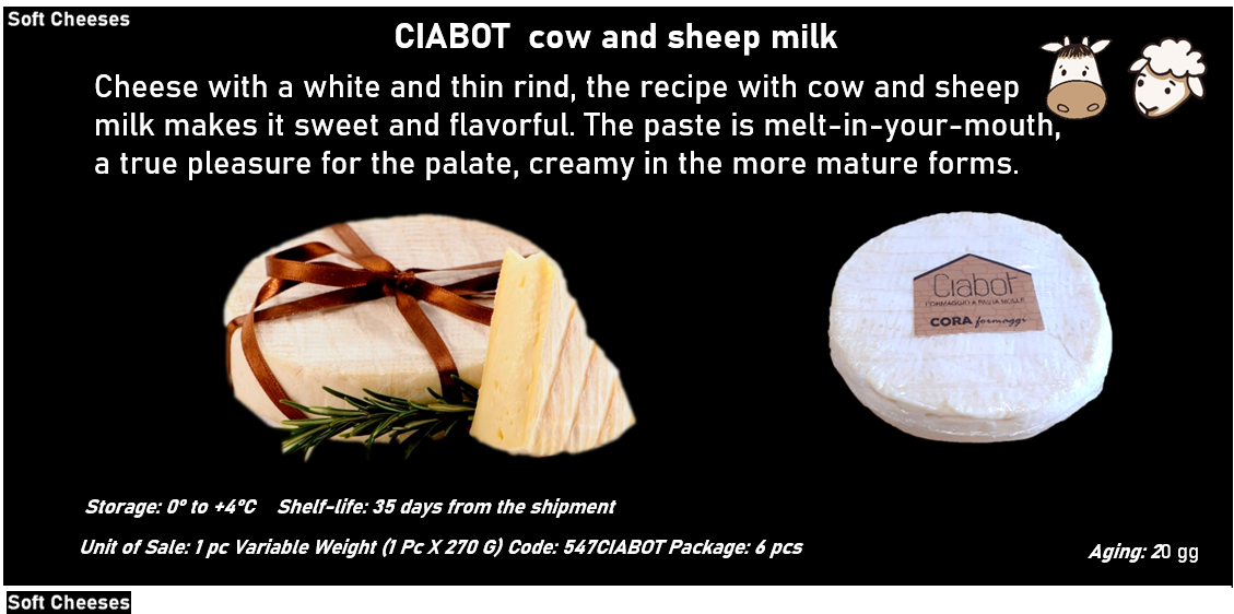 CIABOT  al latte vaccino e ovino