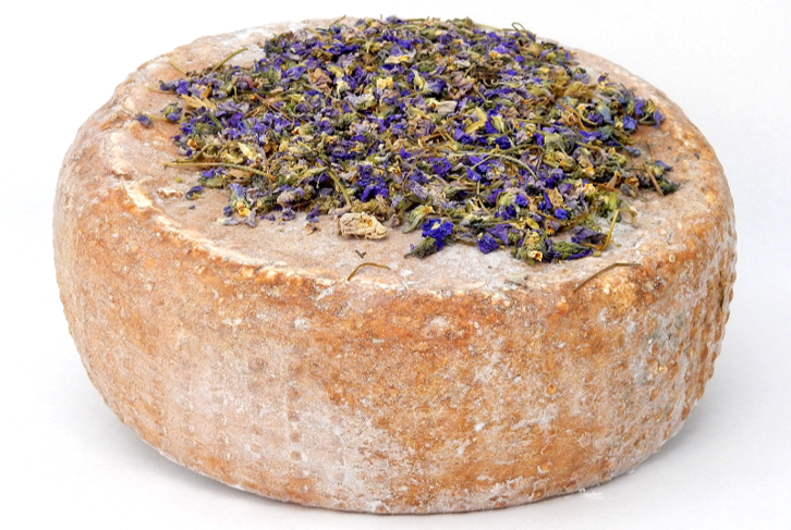 BIRRATA al latte vaccino con fiori di viola 2KG peso medio