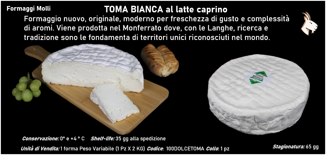 TOMA BIANCA al latte caprino