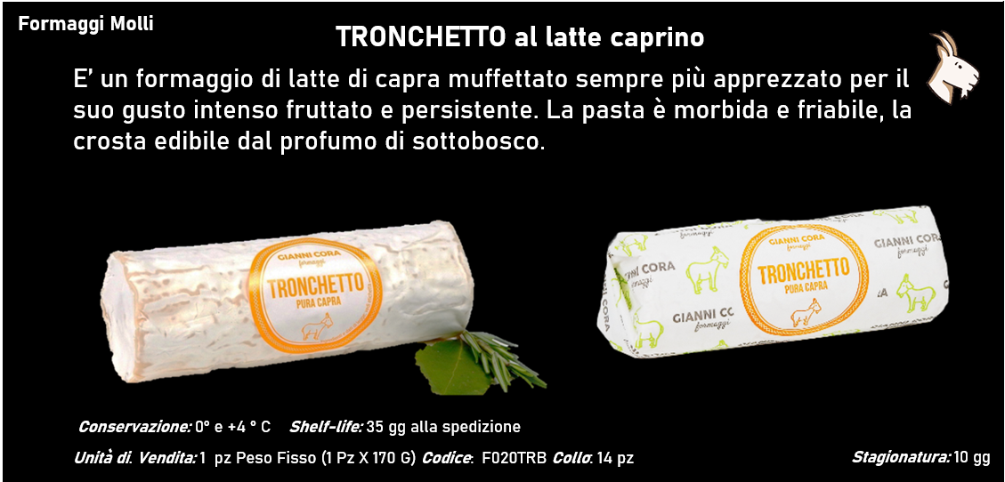 TRONCHETTO al latte caprino