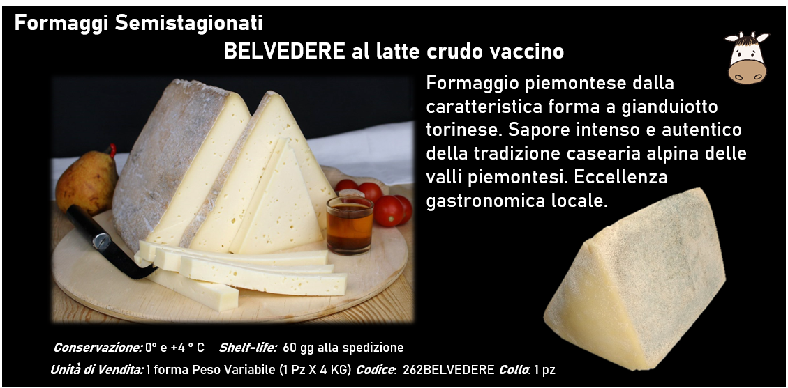 BELVEDERE al latte crudo vaccino