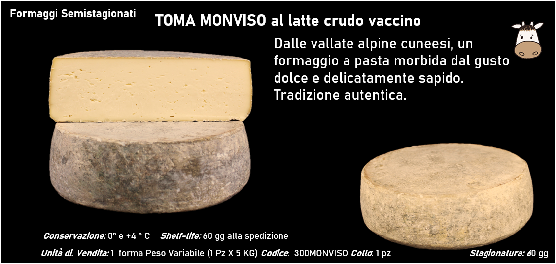 TOMA MONVISO al latte crudo vaccino