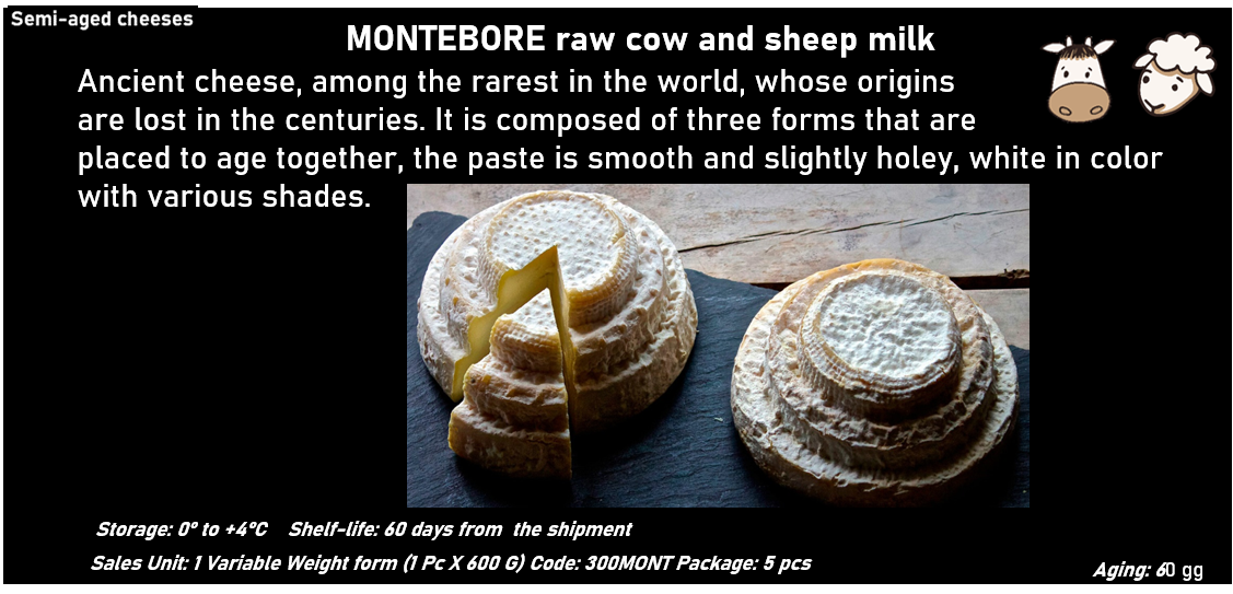 MONTEBORE al latte crudo vaccino e ovino