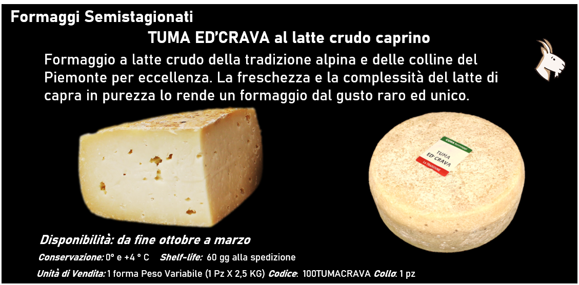 TUMA ED’CRAVA al latte crudo caprino