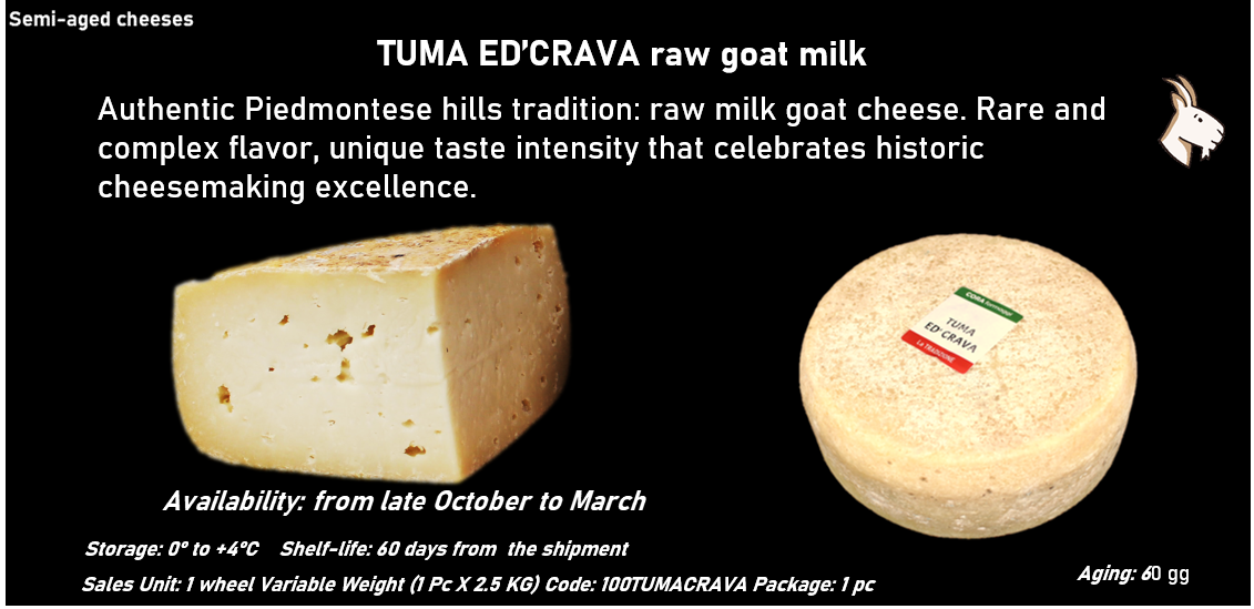 TUMA ED’CRAVA al latte crudo caprino