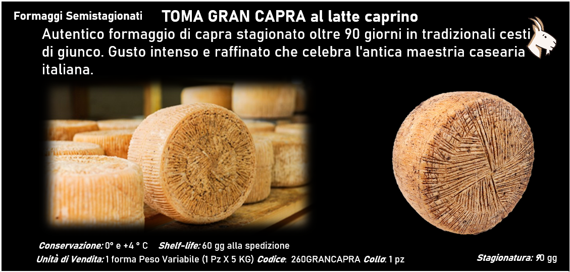 TOMA GRAN CAPRA al latte caprino