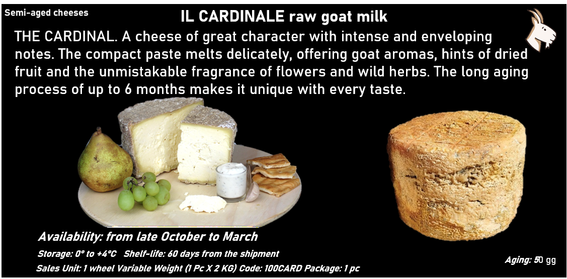 IL CARDINALE al latte crudo caprino