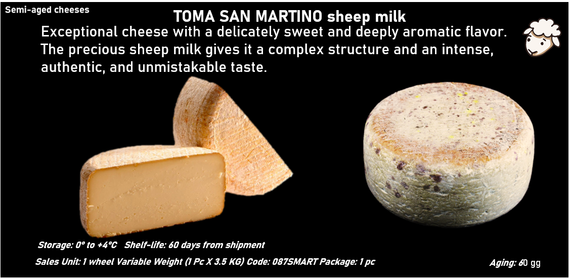 TOMA SAN MARTINO al latte ovino