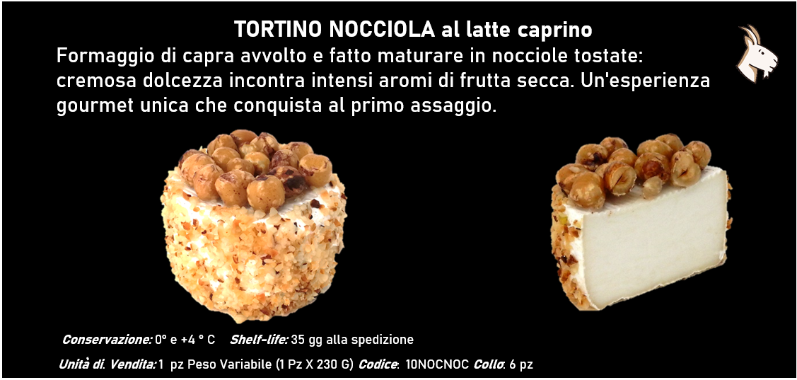 TORTINO NOCCIOLA al latte caprino